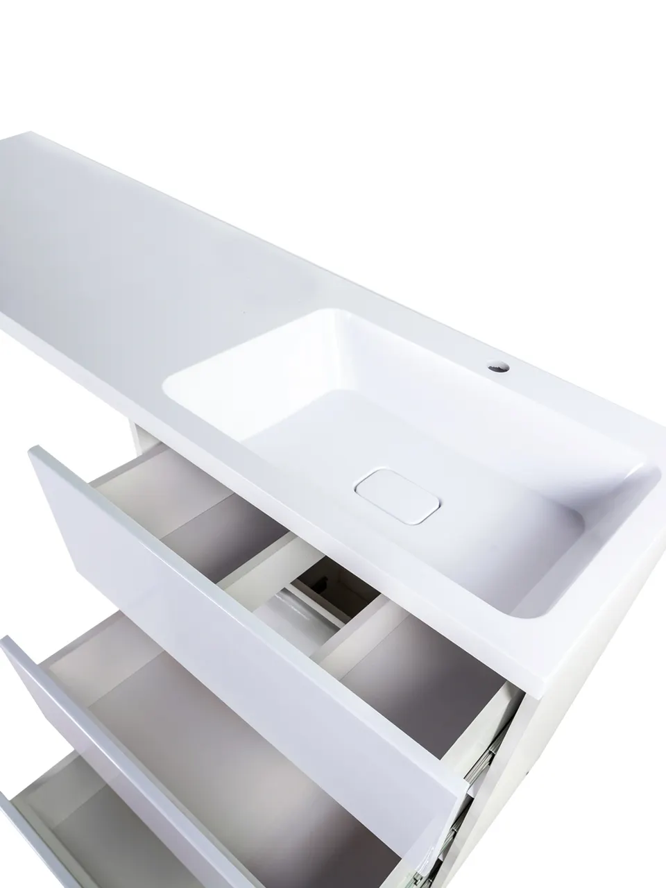 Orange Sistema ST-70TUW+RAR Тумба напольная с правой раковиной 130 см под стиральную машину, белый ST-70TUW+RAR — фото 6, Тумбы под раковину