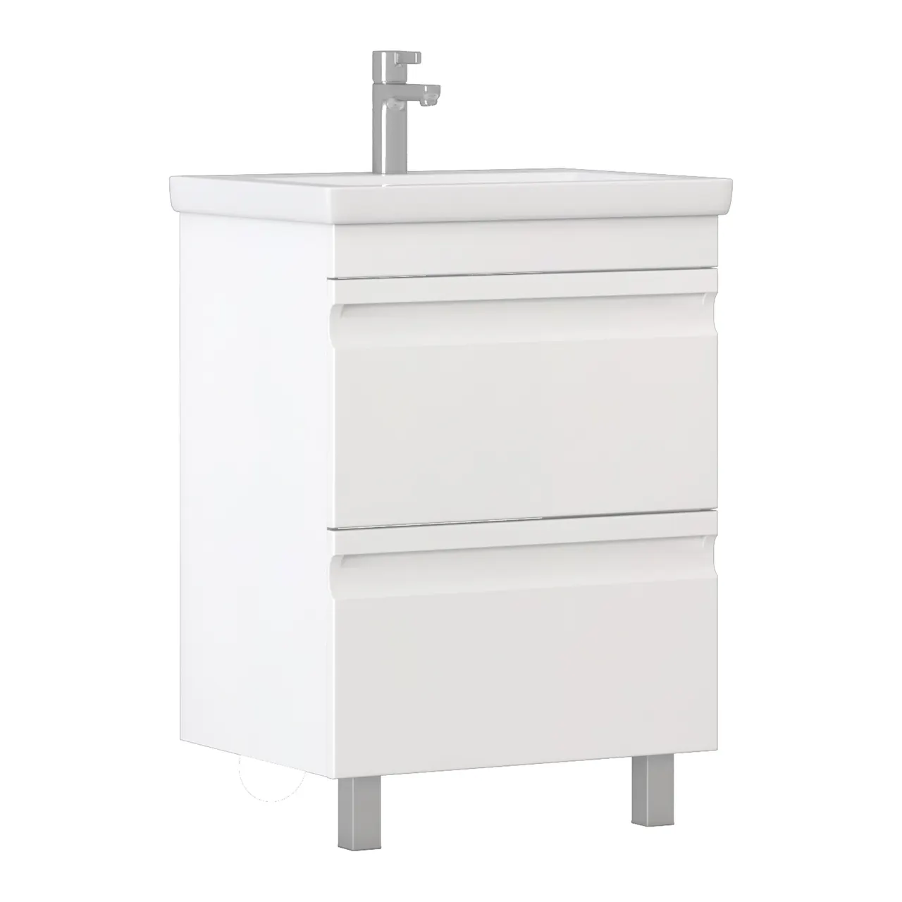 Товар: Тумба под раковину VIGO Holly 60 напольная белый (039) - фото 1 Тумба под раковину VIGO Holly 60 напольная белый (039) — фото 1, Тумбы под раковину