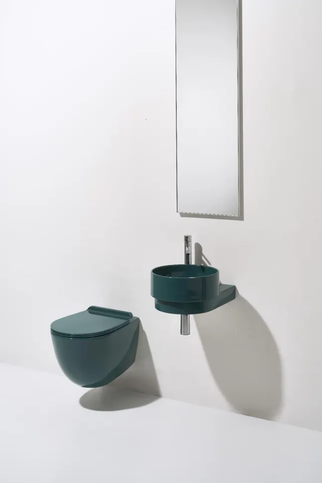 Раковина SIMAS PO-MO подвесная или накладная без отверстий цвет белый PO05 — фото 3, Раковины накладные