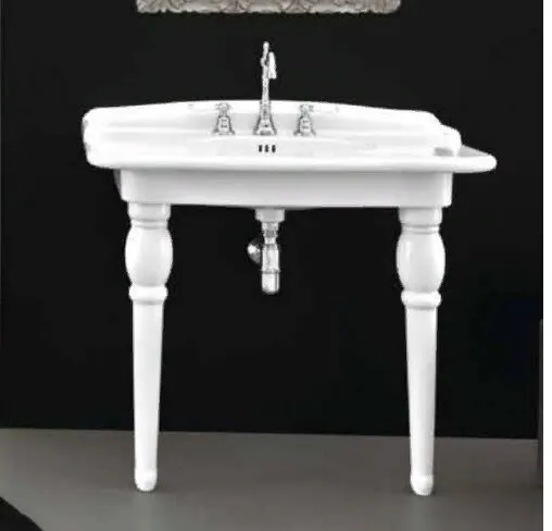 Товар: Раковина Artceram Hermitage под консоль с одним отверстием цвет белый HEL005 01 00 - фото 1 Раковина Artceram Hermitage под консоль с одним отверстием цвет белый HEL005 01 00 — фото 1, Раковины накладные