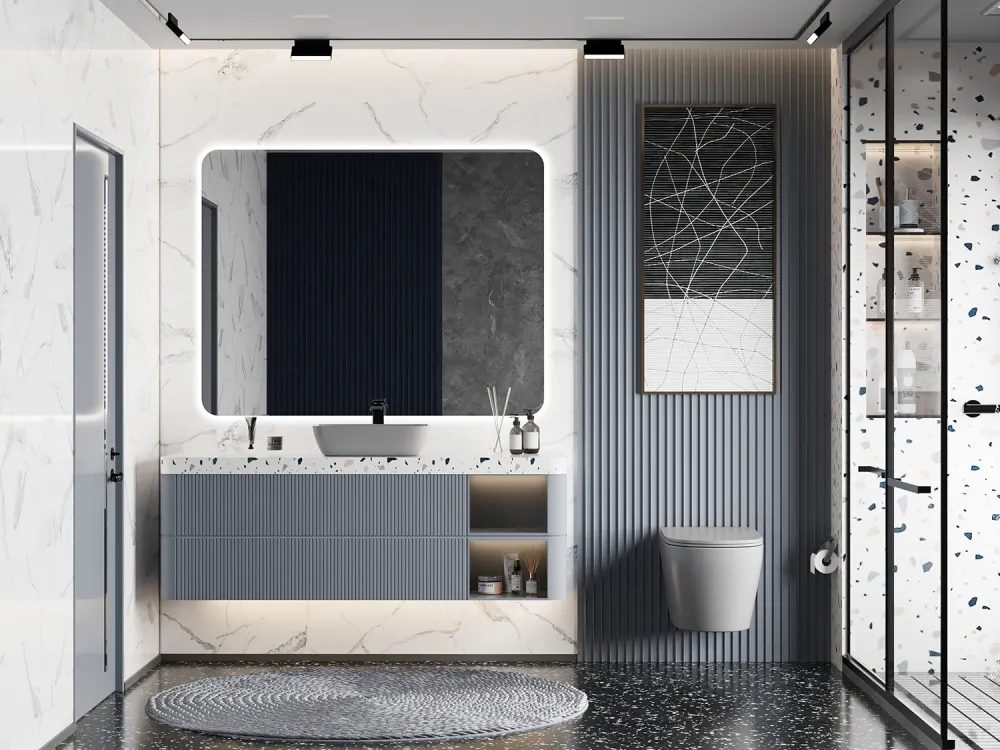 Товар: Унитаз ABBER Bequem AC1102MG подвесной серый матовый, безободковый - фото 3 Унитаз ABBER Bequem AC1102MG подвесной серый матовый, безободковый — фото 3, Подвесные унитазы