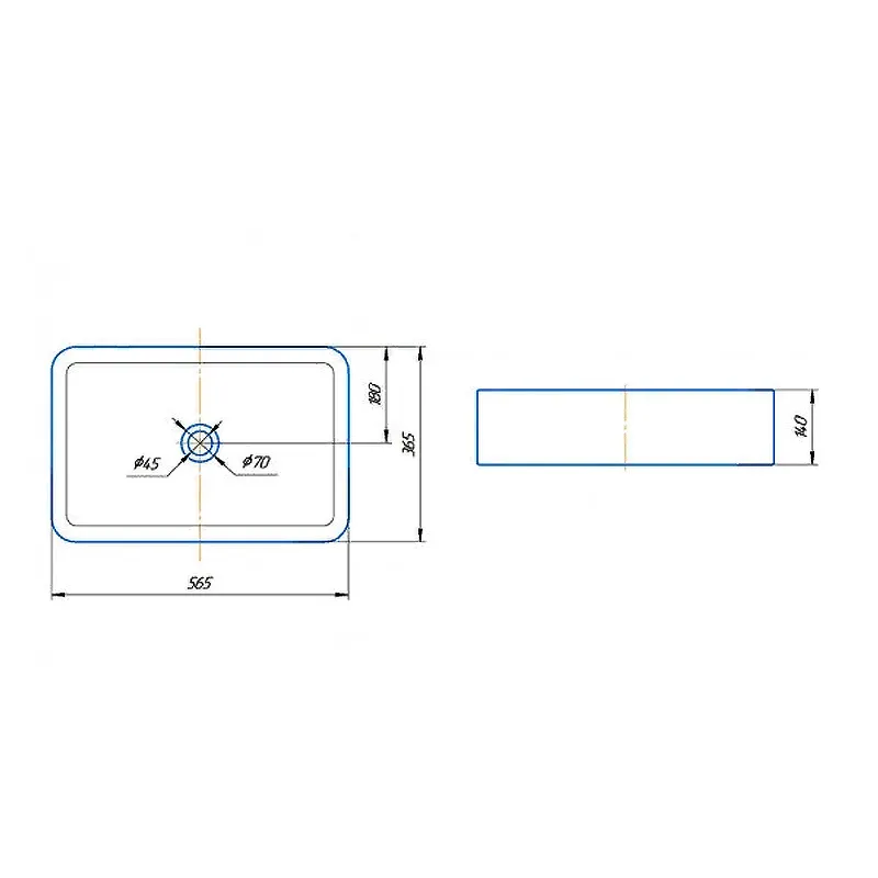 У18293 Раковина Олимпия 56 белая белый JORNO — фото 1, Раковины