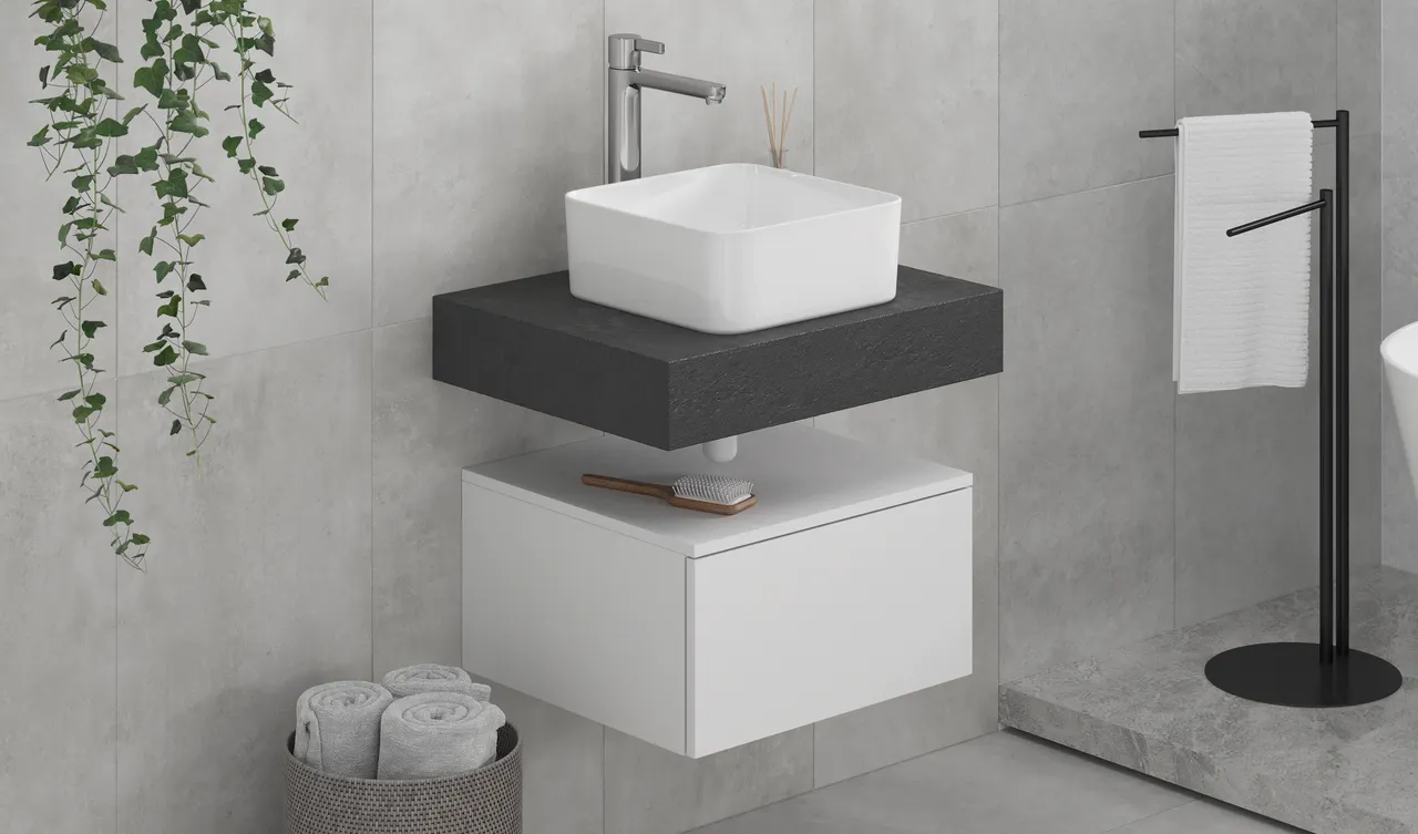 Столешница VELVEX Unit 60, графит st.UNI.60-627 — фото 3, Столешницы под раковину