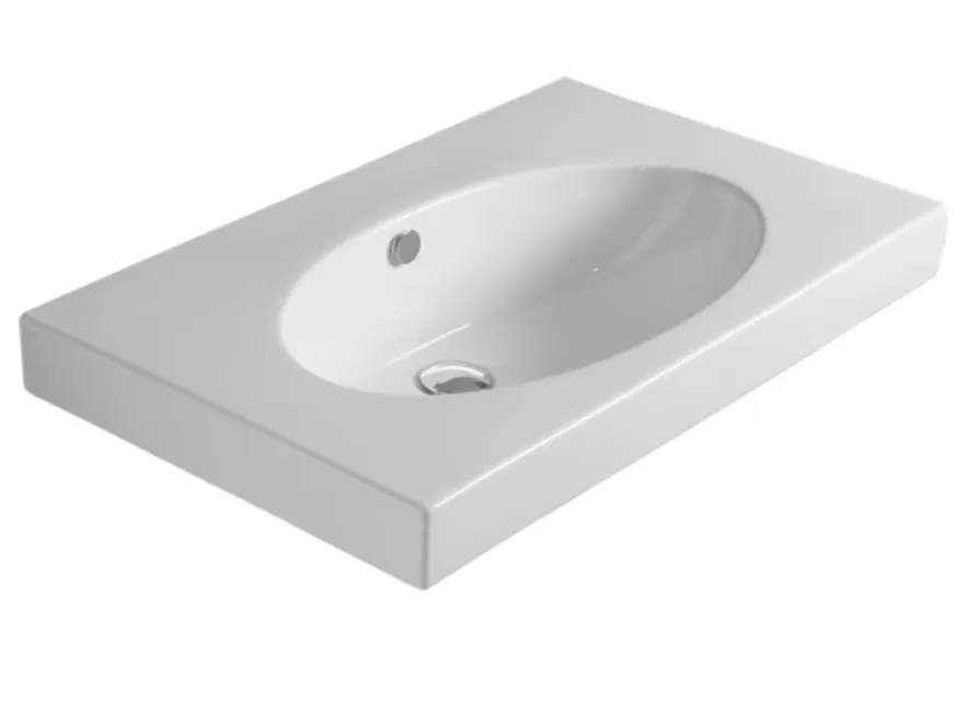 Товар: Раковина SIMAS LFT Spazio подвесная с одним намеченным отверстием цвет белый LFT44 - фото 1 Раковина SIMAS LFT Spazio подвесная с одним намеченным отверстием цвет белый LFT44 — фото 1, Раковины подвесные