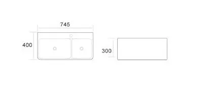 Товар: Умывальник CeramaLux A1007 - фото 1 Умывальник CeramaLux A1007 — фото 1, Раковины