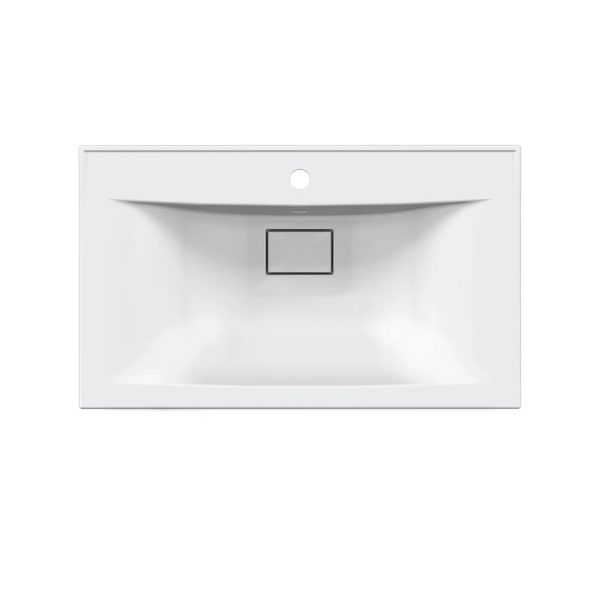 Товар: Раковина VCB-3M750W из искусственного камня, цвет белый - фото 4 Раковина VCB-3M750W из искусственного камня, цвет белый — фото 4, Раковины