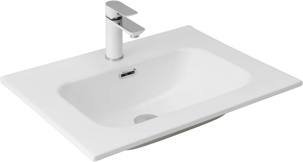 Товар: Раковина Aquanet Flat 60 белая матовая 00330429 - фото 5 Раковина Aquanet Flat 60 белая матовая 00330429 — фото 5, Раковины