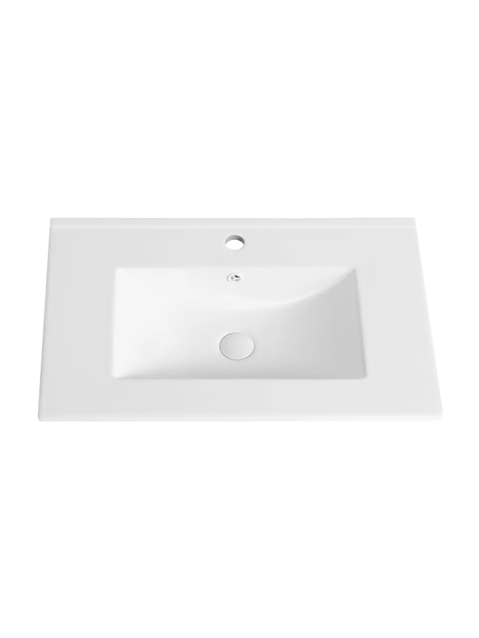 Orange B03-700W Раковина встраиваемая санфарфор, белая — фото 2, Раковины встраиваемые снизу