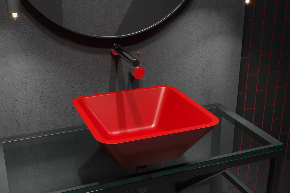 Раковина SATURNS Soft Rock Color 42,5 Х 42,5 RAL* 1.02.004.11.3 — фото 1, Раковины