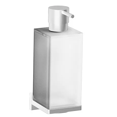 Дозатор COLOMBO DESIGN LOOK B9316.BM настенный цвет белый матовый — фото 1, Дозаторы
