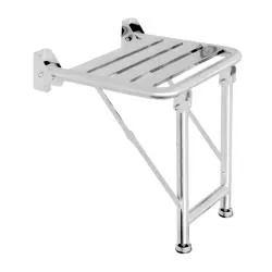 Товар: Сиденье для душа с двумя ножками для дополнительной опоры из нержавеющей стали глянцевой 15045.B - фото 1 Сиденье для душа с двумя ножками для дополнительной опоры из нержавеющей стали глянцевой 15045.B — фото 1, Сиденья