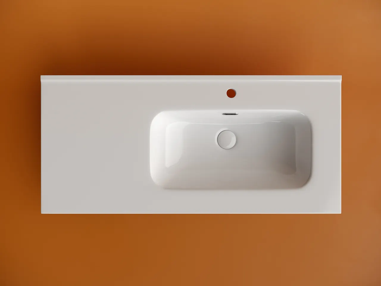 Товар: Раковина накладная мебельная CERAMICANOVA Element чаша справа с отверстием под смеситель 1010x465x180 мм цвет белый CN7003R - фото 2 Раковина накладная мебельная CERAMICANOVA Element чаша справа с отверстием под смеситель 1010x465x180 мм цвет белый CN7003R — фото 2, Раковины накладные