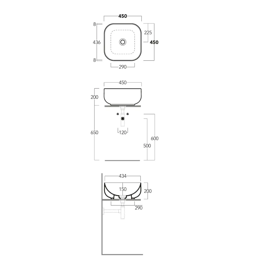 Раковина SIMAS BALLOON накладная без отверстий цвет белый BA03 — фото 2, Раковины накладные