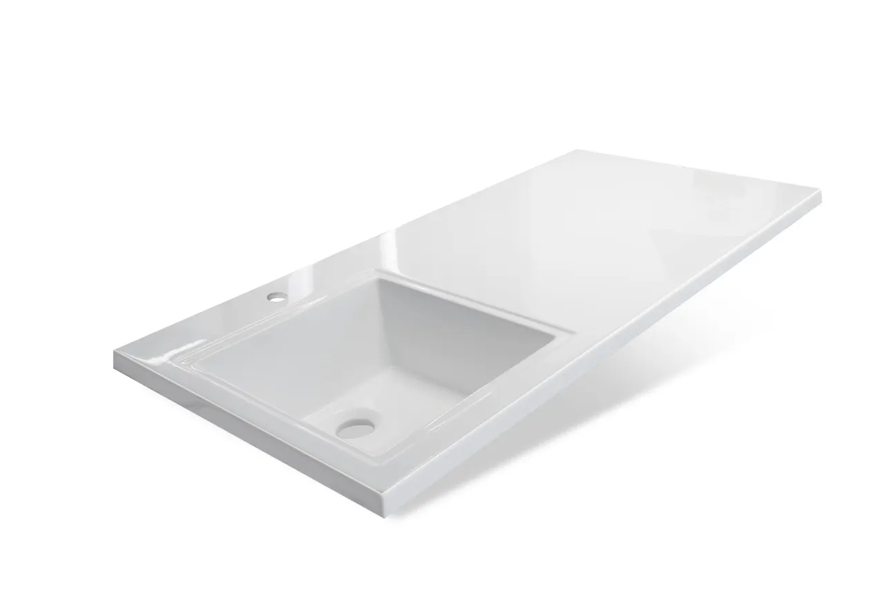 Товар: Раковина "Dallas silk" левая 1000х480 ФР-00014928 - фото 1 Раковина "Dallas silk" левая 1000х480 ФР-00014928 — фото 1, Раковины