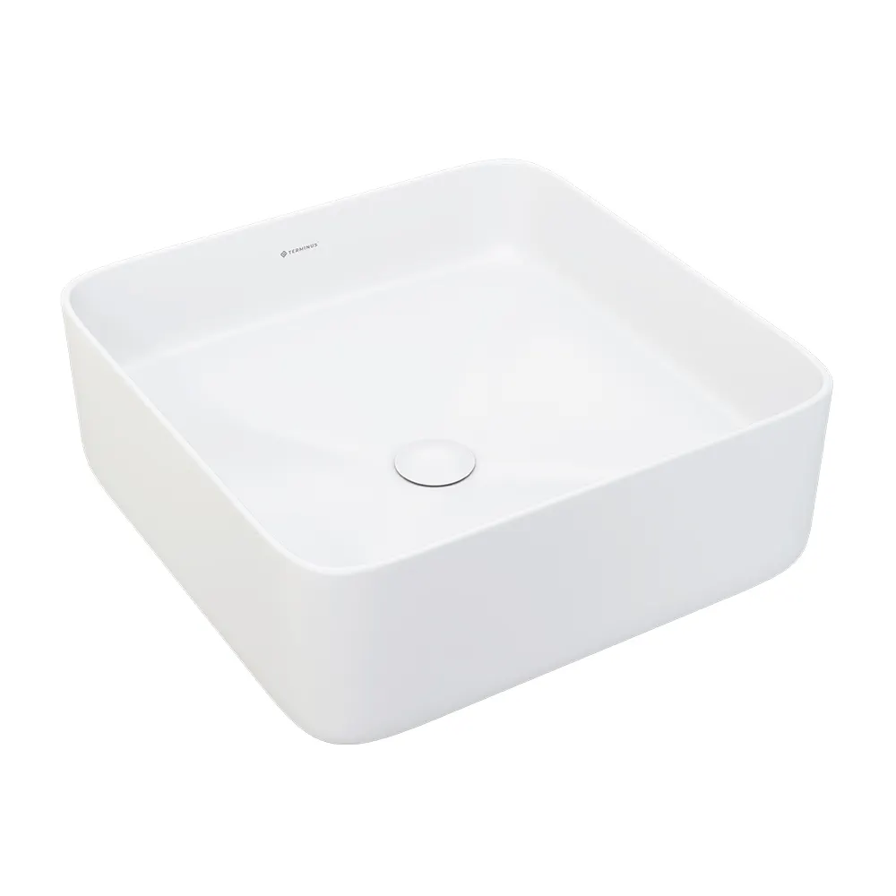 Раковина чаша Terminus Ватикан 05RN37x37x13W, белый — фото 1, Раковины накладные