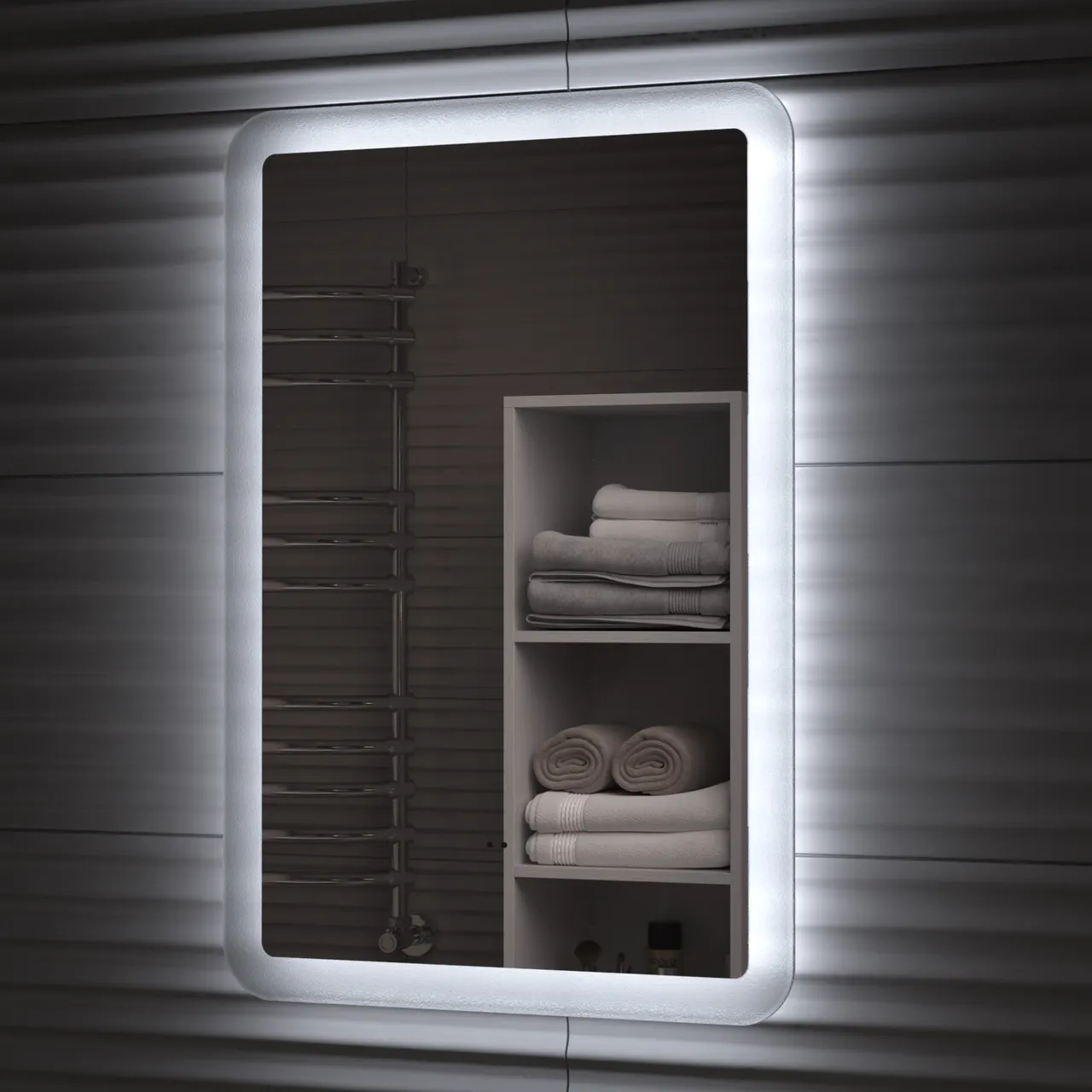 Зеркало с подсветкой VIGO Wing Classic 400 079 — фото 4, Зеркала в ванную комнату