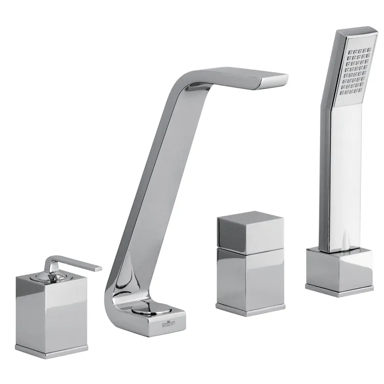 Товар: Смеситель на борт ванны Webert Wolo WO850701015, хром - фото 1 Смеситель на борт ванны Webert Wolo WO850701015, хром — фото 1, Смесители на борт ванны