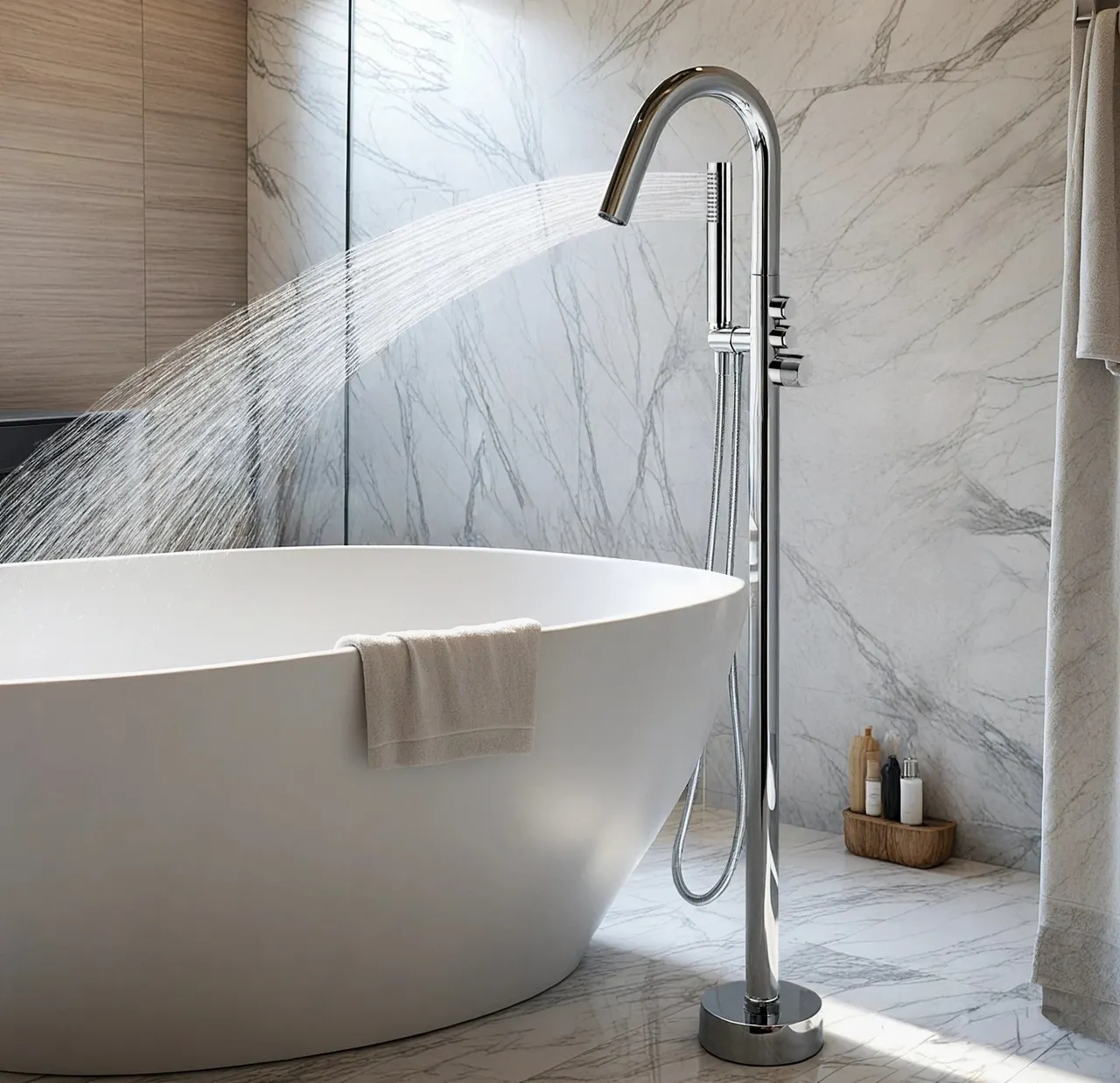 Товар: Смеситель SUV напольный для отдельностоящей ванны BOCH MANN BM10906 - фото 1 Смеситель SUV напольный для отдельностоящей ванны BOCH MANN BM10906 — фото 1, Смеситель для ванны