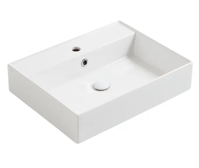 Товар: Раковина SIMAS AGILE подвесная или накладная с одним отверстием цвет белый AG61 - фото 1 Раковина SIMAS AGILE подвесная или накладная с одним отверстием цвет белый AG61 — фото 1, Раковины накладные