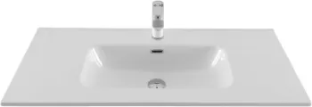 Раковина Aquanet Flat 100 белая 00254365 — фото 12, Раковины
