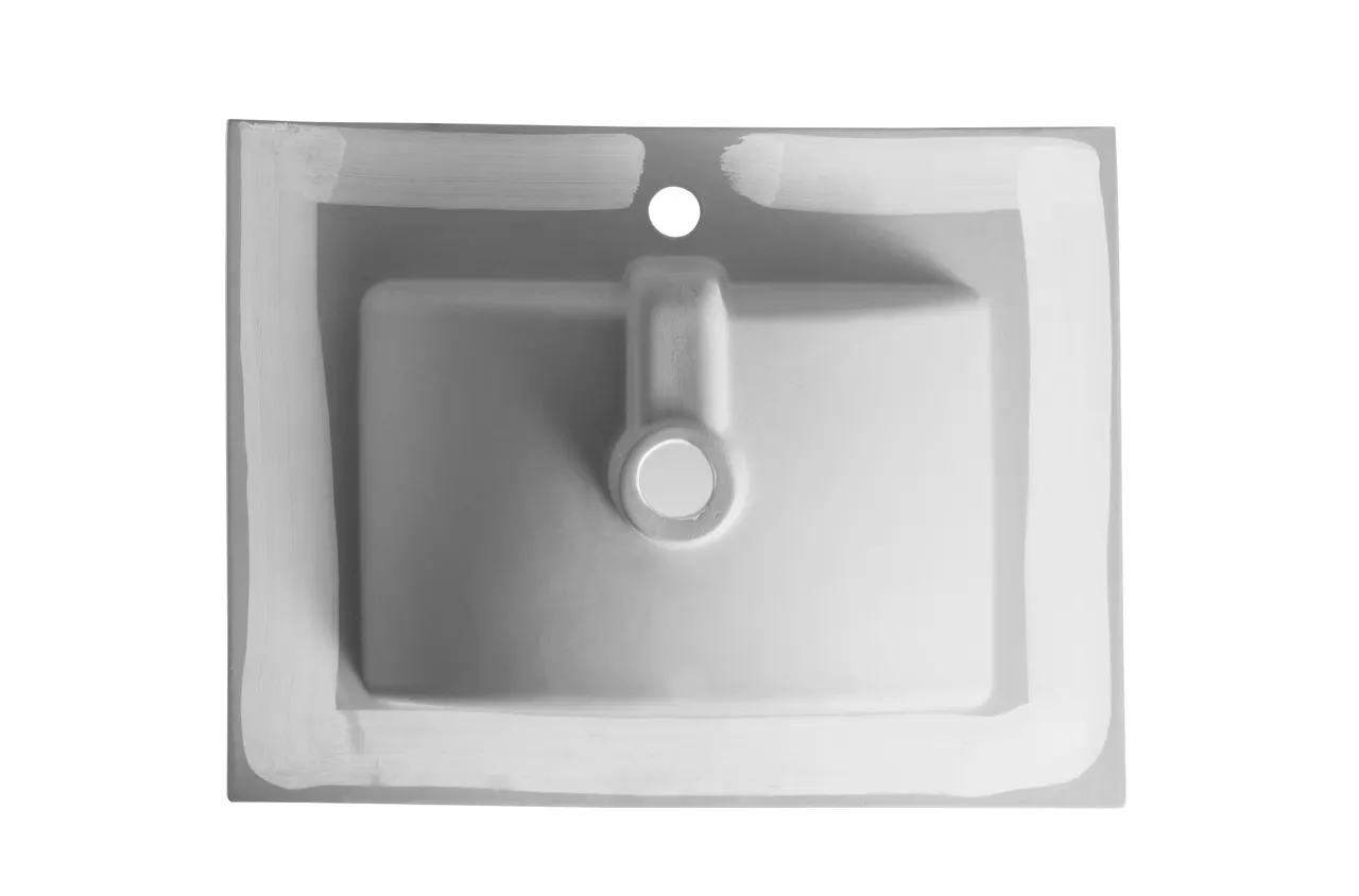 Раковина Orange B03-610w встраиваемая, белый — фото 4, Раковины встраиваемые сверху