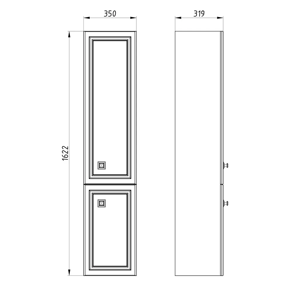 Зеркало Каталина 100 "Grey" 12081 — фото 13, Зеркала в ванную комнату