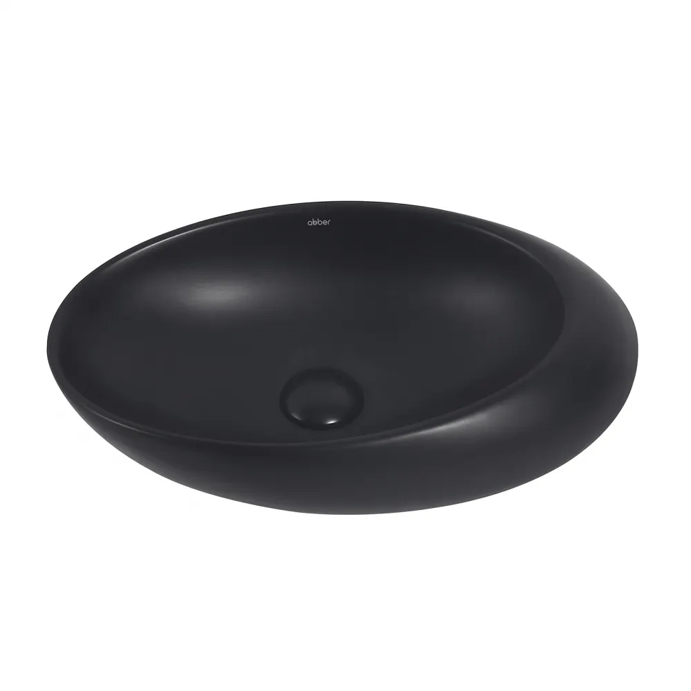 Товар: Раковина накладная ABBER Bequem AC2107MB черная матовая - фото 2 Раковина накладная ABBER Bequem AC2107MB черная матовая — фото 2, Раковины накладные