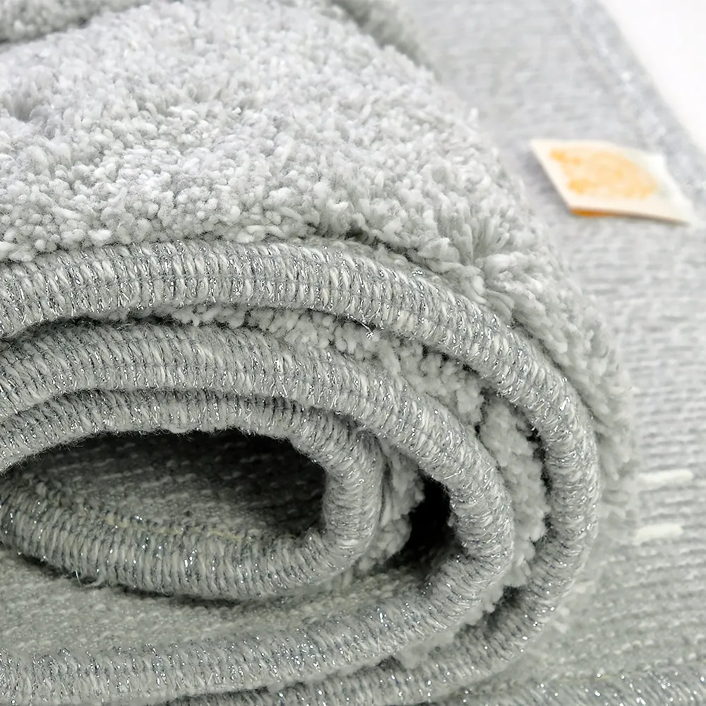 Товар: Коврик д/ванной комнаты 60х120 см., вышивка логотип MIGLIORE, серый, окантовка серебро 31913 - фото 8 Коврик д/ванной комнаты 60х120 см., вышивка логотип MIGLIORE, серый, окантовка серебро 31913 — фото 8, Коврики для ванной комнаты