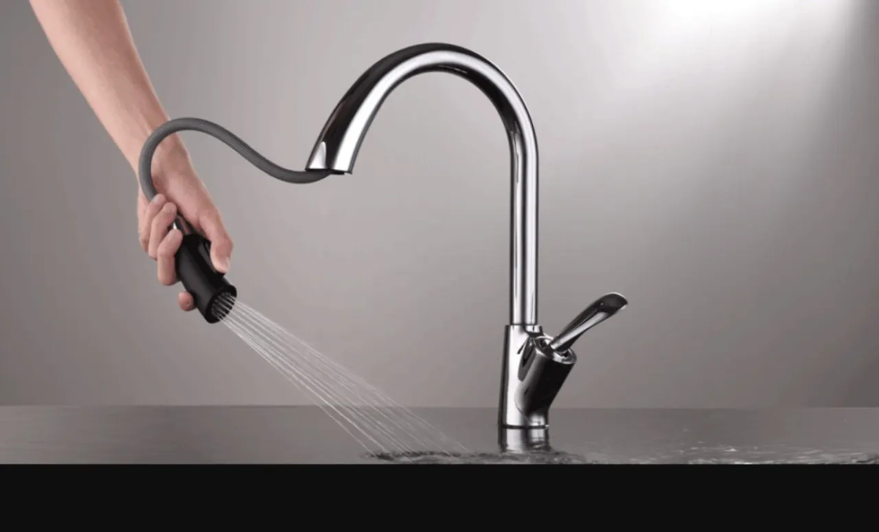 Товар: Смеситель для кухни D&K Venice DA1032541, хром - фото 1 Смеситель для кухни D&K Venice DA1032541, хром — фото 1, Смесители для кухни