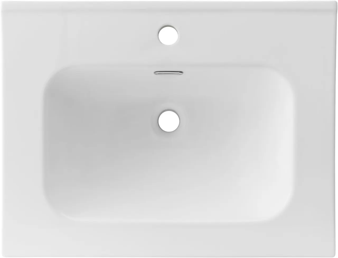 Товар: Раковина Aquanet Flat 60 белая матовая 00330429 - фото 2 Раковина Aquanet Flat 60 белая матовая 00330429 — фото 2, Раковины