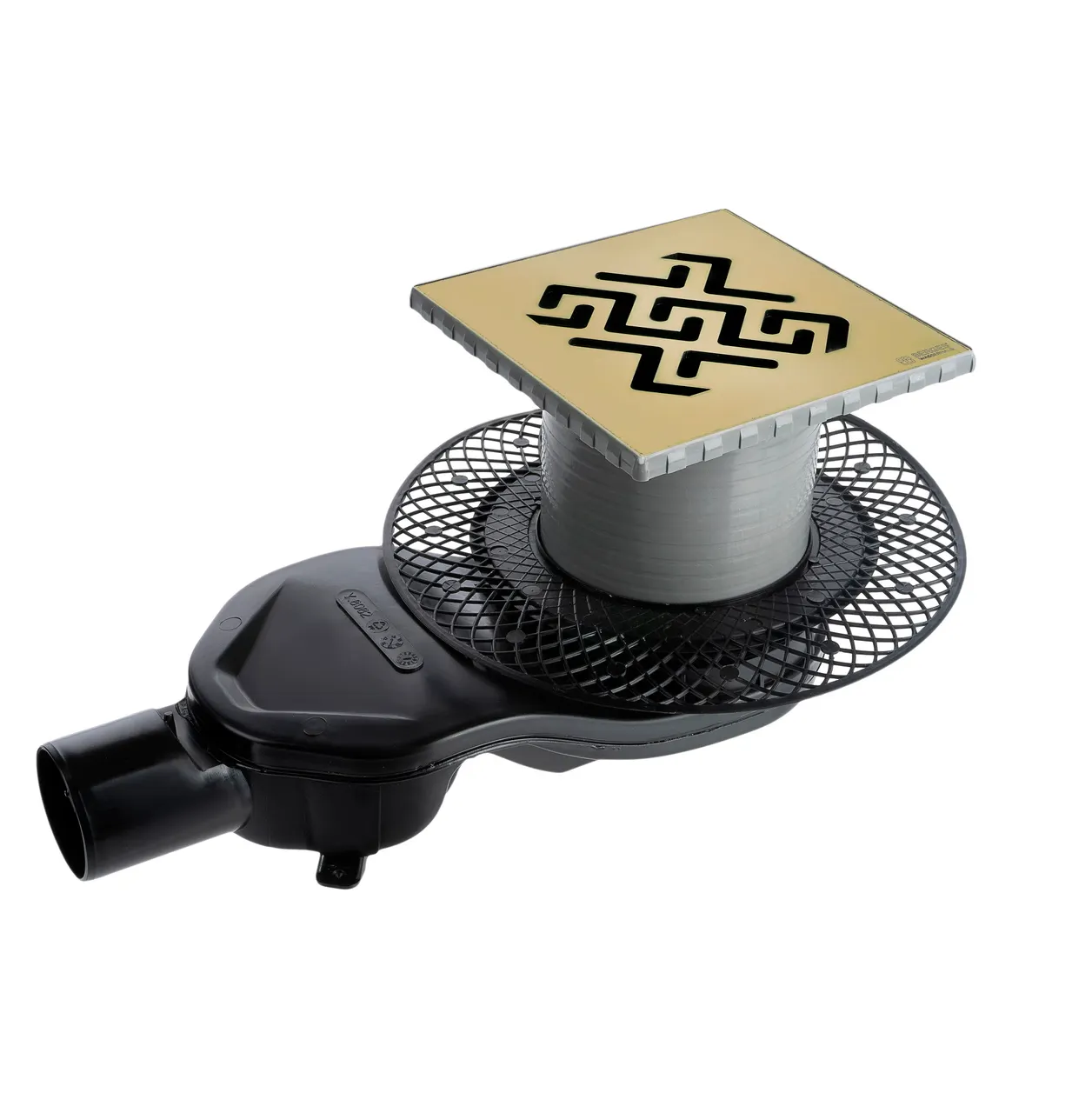 Товар: Трап BERGES водосток PLATZ Antik 150х150, бронза, S-сифон D50 H60 боковой 094161 - фото 7 Трап BERGES водосток PLATZ Antik 150х150, бронза, S-сифон D50 H60 боковой 094161 — фото 7, Трапы для душа