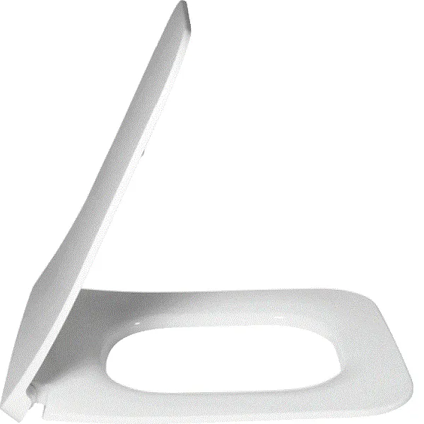 Сиденье для унитаза, Villeroy&Boch, Venticello, с крышкой, ширина, мм-379, глубина, мм-436, с плавным опусканием SoftClose, материал шарниров-нержавеющая сталь, цвет шарниров-нержавеющая сталь, материал сиденья-дюропласт, цвет-альпийский белый (белый Alpin) 9M80S101 — фото 1, Сиденья для унитаза