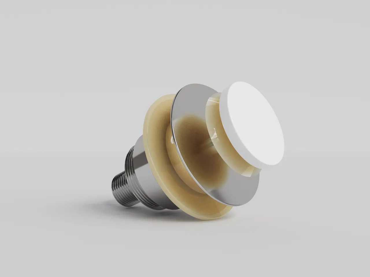 Донный клапан для ванны D 403 покраска по RAL 153201GF — фото 1, Донные клапаны