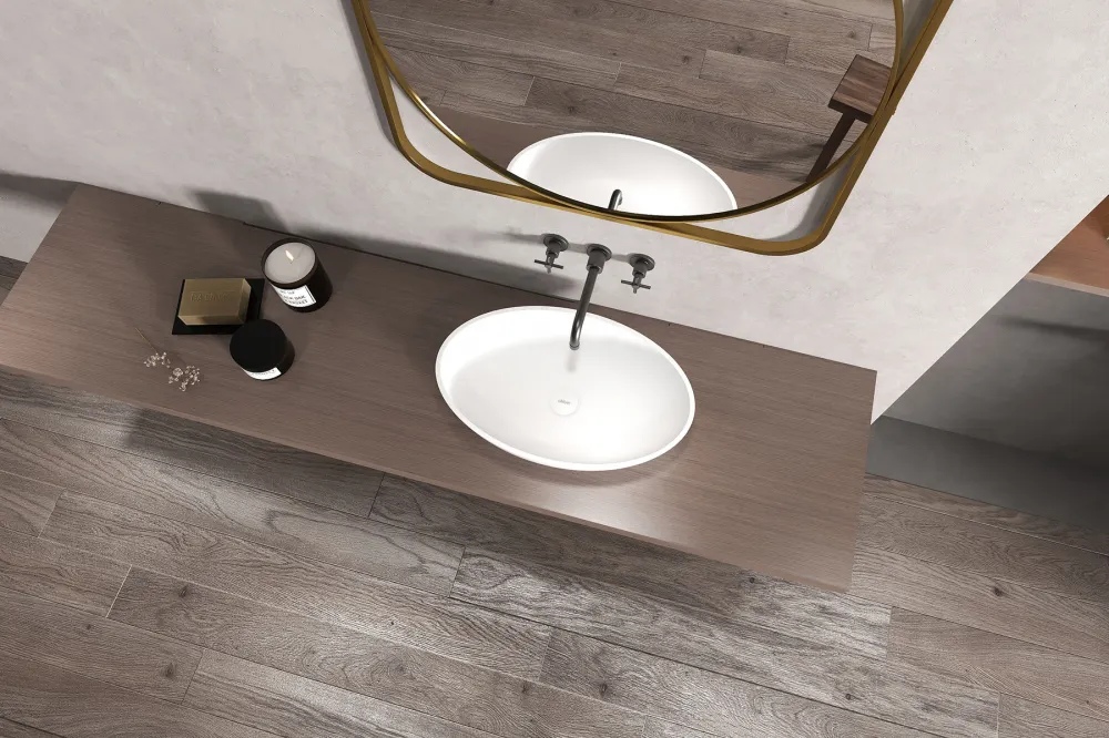 Товар: Раковина накладная ABBER Stein AS2635 белая матовая - фото 3 Раковина накладная ABBER Stein AS2635 белая матовая — фото 3, Раковины накладные