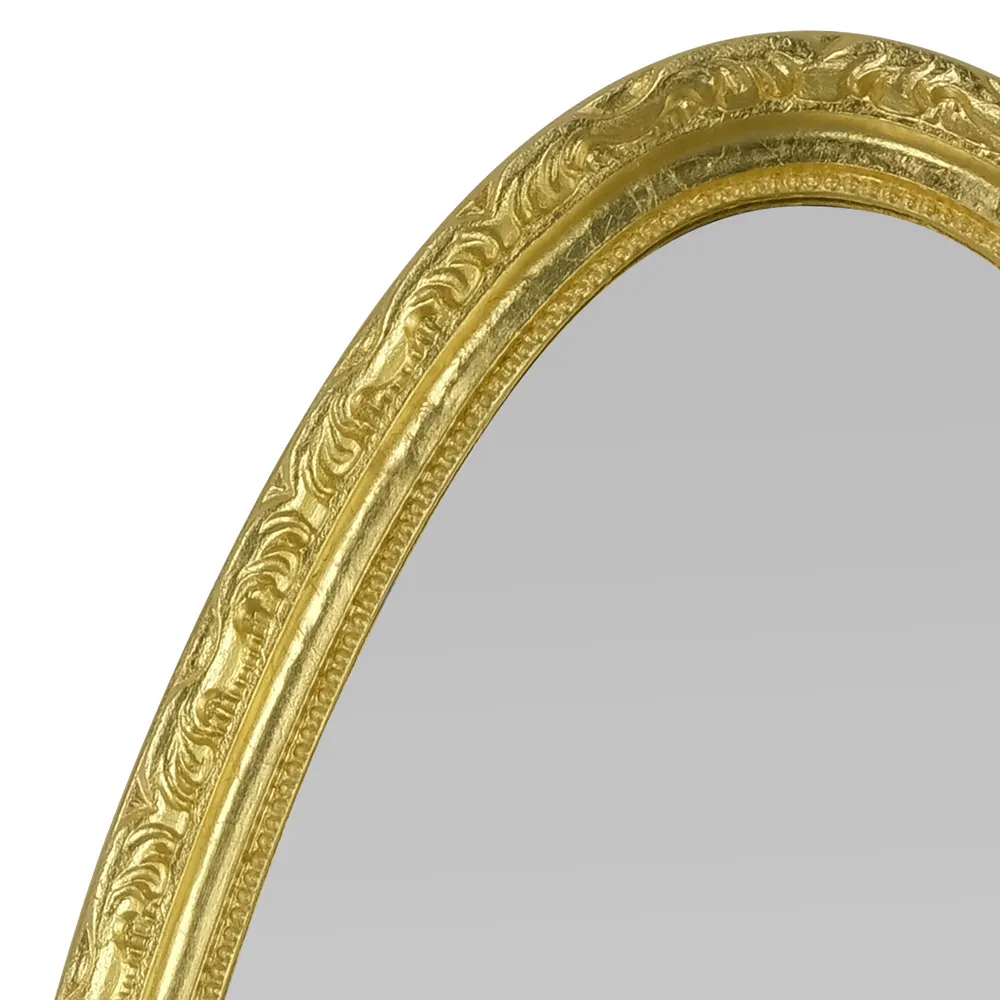 Зеркало овальное H133хL52xP4,5 cm, золото 30593 — фото 2, Зеркала в ванную комнату