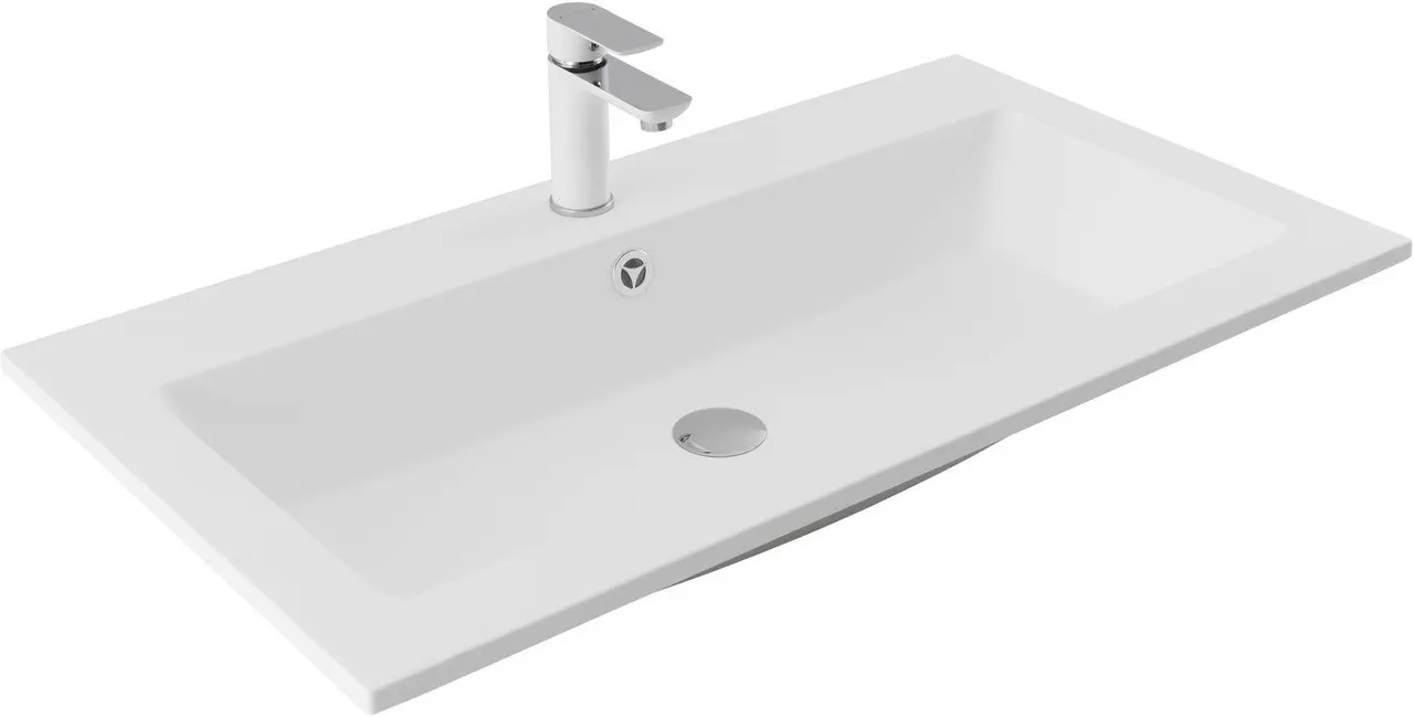 Товар: Раковина Aquanet Электра 90 белый матовый 00326514 - фото 2 Раковина Aquanet Электра 90 белый матовый 00326514 — фото 2, Раковины