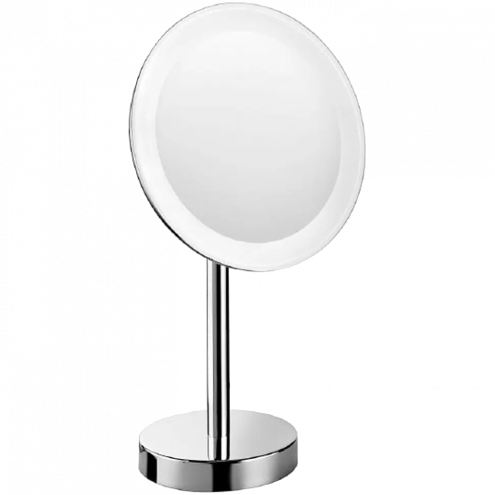 Товар: Косметическое зеркало COLOMBO DESIGN SPECCHI INGRANDITORI B9750 настольное с подсветкой увеличение 3 раза питание от розетки цвет хром - фото 3 Косметическое зеркало COLOMBO DESIGN SPECCHI INGRANDITORI B9750 настольное с подсветкой увеличение 3 раза питание от розетки цвет хром — фото 3, Зеркала в ванную комнату