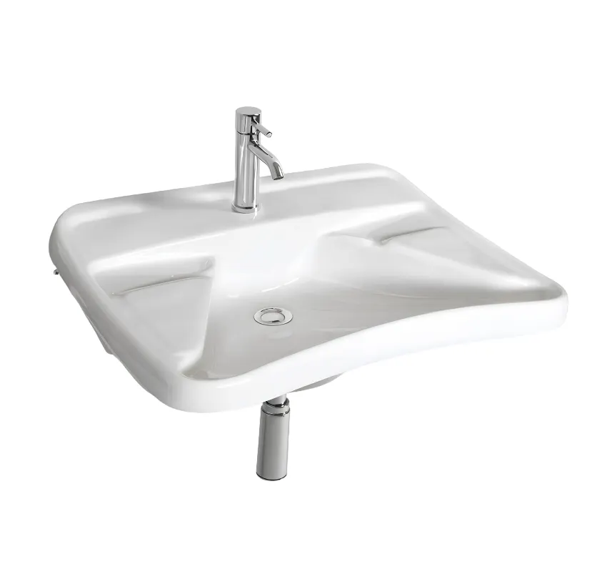 Товар: Раковина SIMAS SPECIALI подвесная для людей с инвалидностью с одним отверстием цвет белый EA401 - фото 1 Раковина SIMAS SPECIALI подвесная для людей с инвалидностью с одним отверстием цвет белый EA401 — фото 1, Раковины подвесные