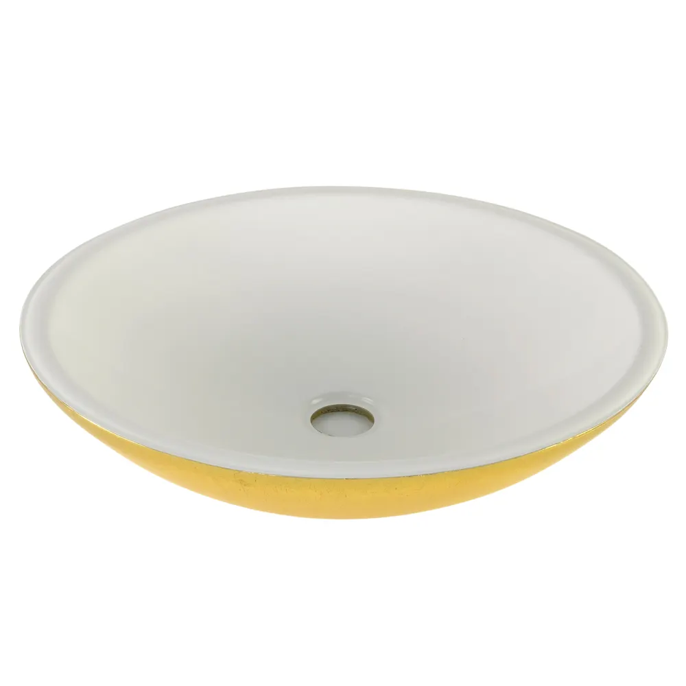 Товар: ARENA Раковина накладная круглая D46 см, белая/золото, ГЛЯНЦЕВАЯ 31565 - фото 3 ARENA Раковина накладная круглая D46 см, белая/золото, ГЛЯНЦЕВАЯ 31565 — фото 3, Раковины накладные