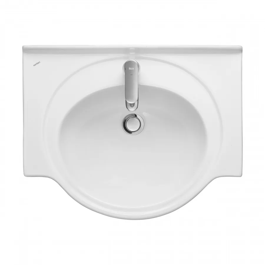 Товар: Умывальник мебельный "Сатурн" 60 см. с отв., белый. SANTERI 131211S0011B0 - фото 1 Умывальник мебельный "Сатурн" 60 см. с отв., белый. SANTERI 131211S0011B0 — фото 1, Раковины