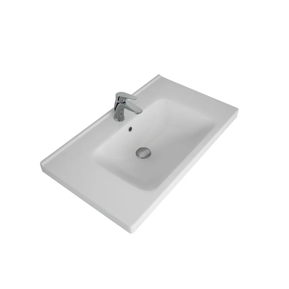 ГАРМОНИЯ, 80 см, мебельный умывальник, керамический, Dreja 640207 — фото 3, Раковины