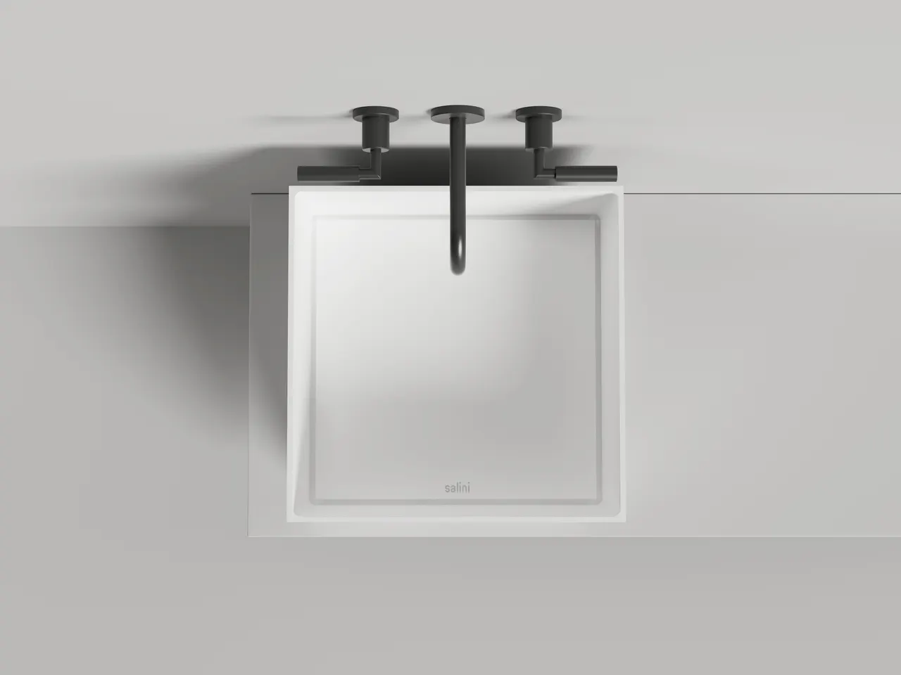 Раковина накладная ARMONIA SQUARE 03 покраска по RAL полностью 130523MF — фото 2, Раковины