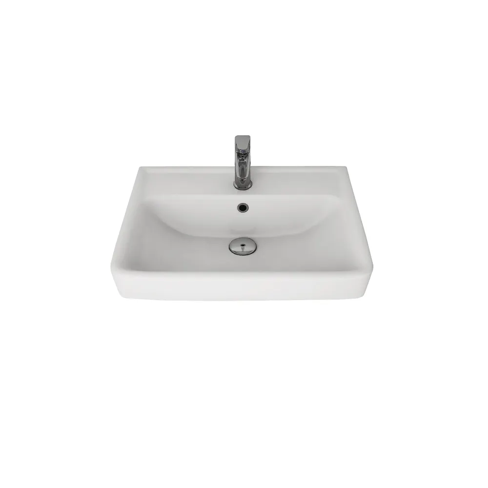 Q, 55 см, мебельный умывальник, керамический, Dreja 195476 — фото 1, Раковины