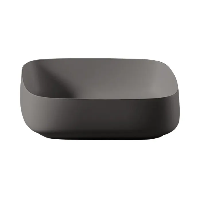 Раковина Artceram Cognac Quadro накладная без отверстий цвет Blue denim COL008 37 00 — фото 2, Раковины накладные