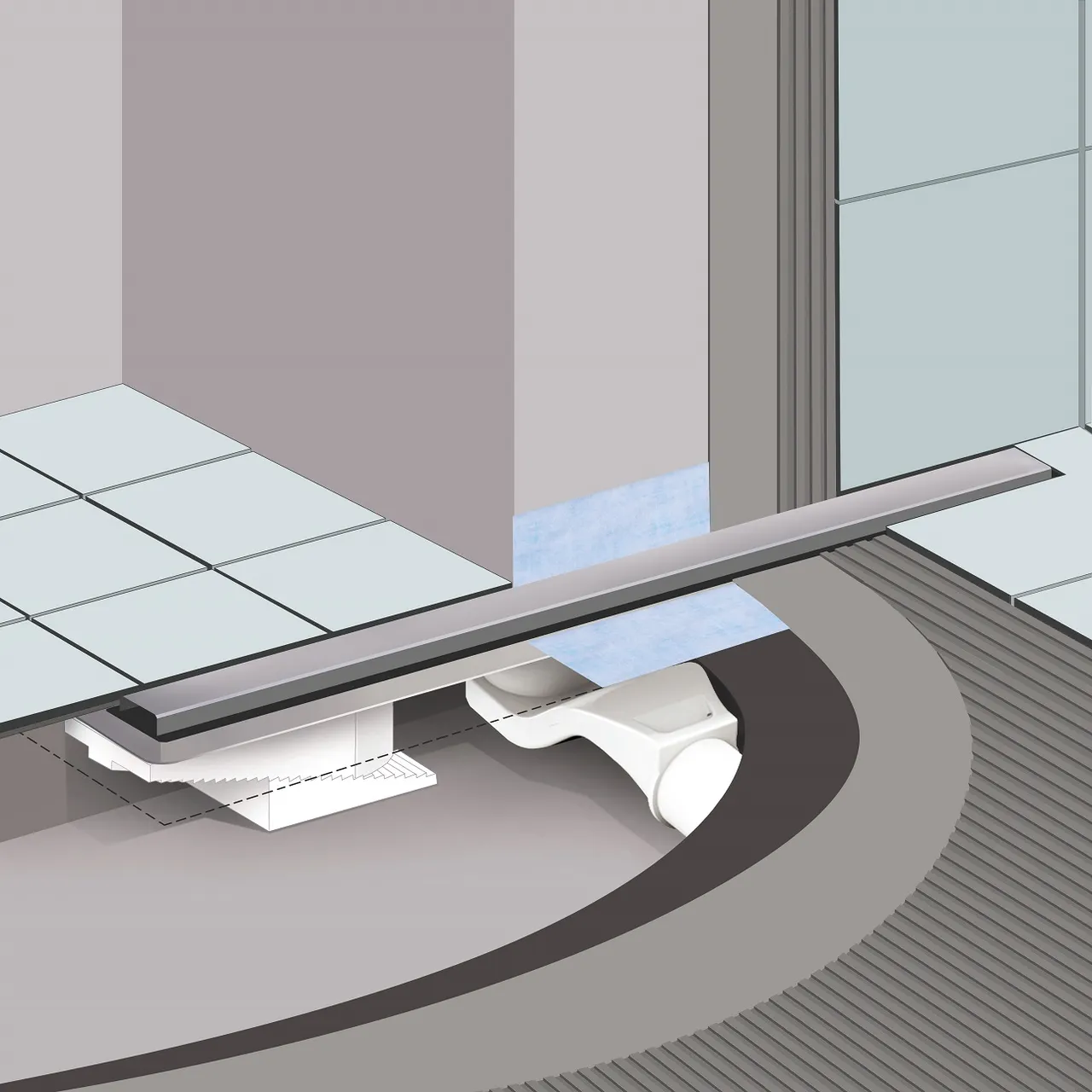 Товар: Желоб BERGES водосток напольный С1 Norma 700 нержавеющая сталь, матовый черный, S-сифон D50 боковой 095138 - фото 3 Желоб BERGES водосток напольный С1 Norma 700 нержавеющая сталь, матовый черный, S-сифон D50 боковой 095138 — фото 3, Душевые лотки