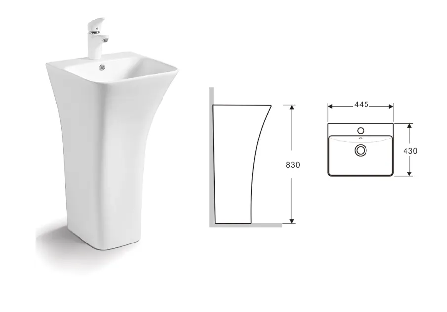 Товар: Умывальник CeramaLux G315 - фото 2 Умывальник CeramaLux G315 — фото 2, Раковины