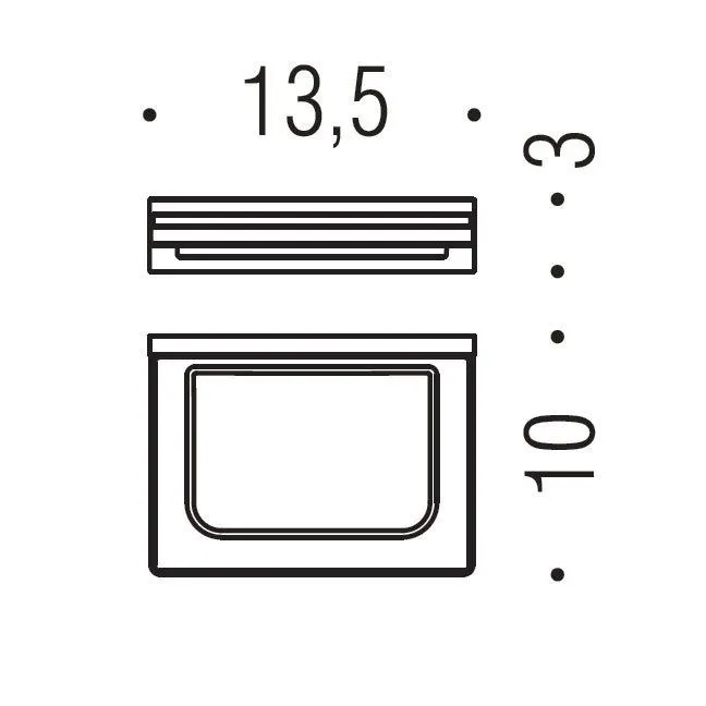 Мыльница COLOMBO DESIGN LOOK B1601.HPS1 настенная цвет нержавеющая сталь — фото 2, Мыльницы