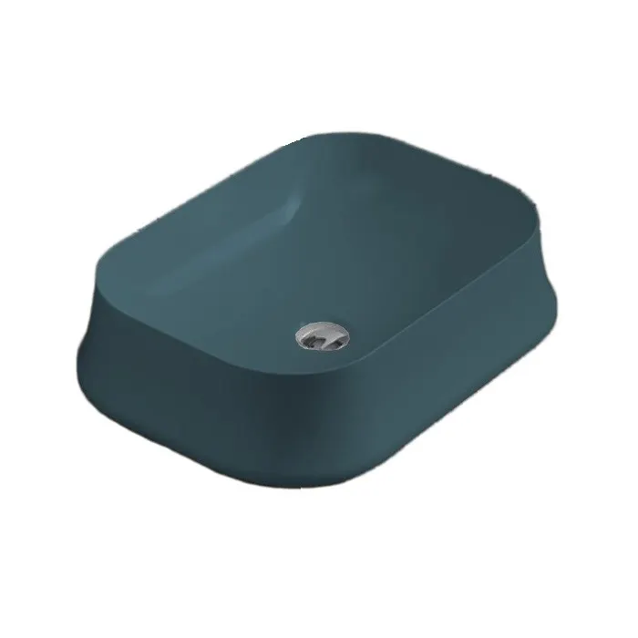Товар: Раковина SIMAS SHARP накладная без отверстий цвет синий матовый SH08.NA - фото 1 Раковина SIMAS SHARP накладная без отверстий цвет синий матовый SH08.NA — фото 1, Раковины накладные