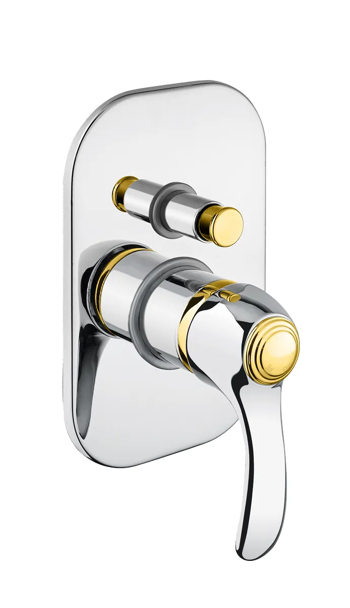 Товар: Смеситель для душа Fiore JAFAR 47CO5134, хром/золото - фото 1 Смеситель для душа Fiore JAFAR 47CO5134, хром/золото — фото 1, Смеситель для душа