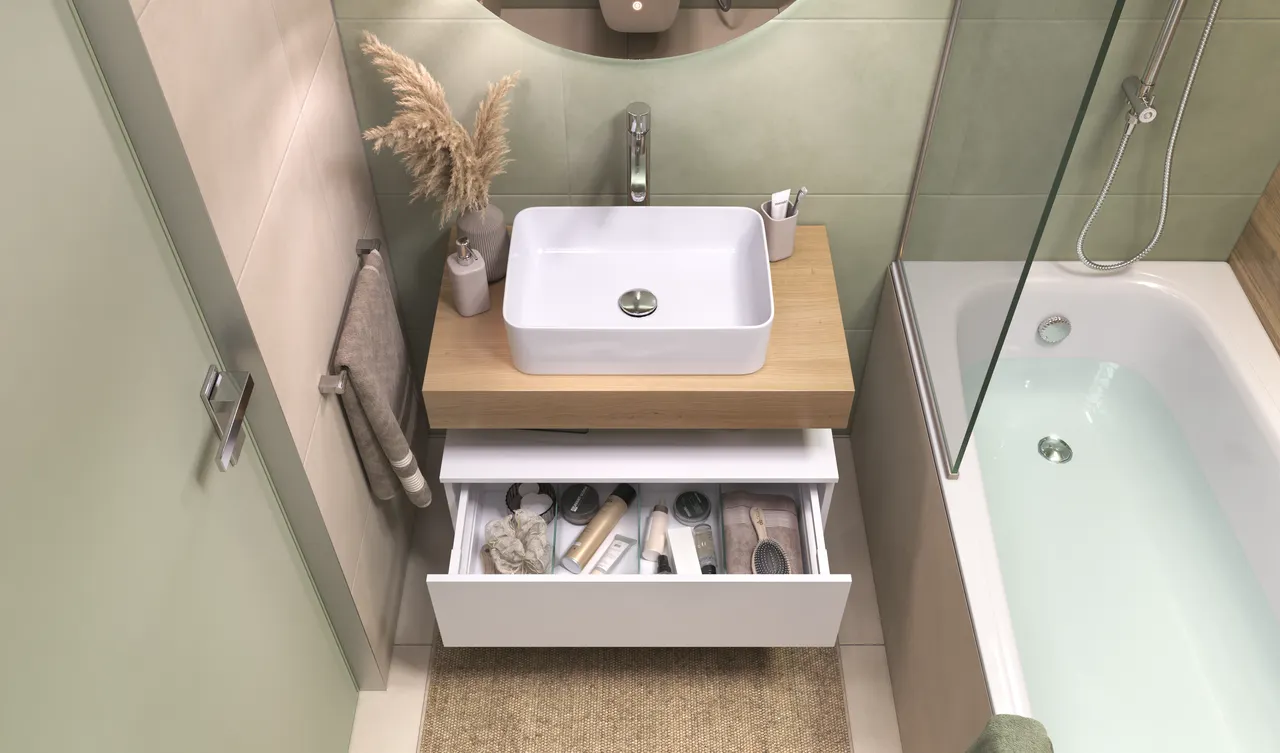 Столешница VELVEX Unit 80 дуб французский st.UNI.80-67 — фото 2, Столешницы под раковину